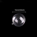 5 PCS Transparent Christmas Ball Hollow Plastic Sphere Ball Shaped Eternal Flower Ball Wedding Gifts Gift Box, Size: 10 x 10cm