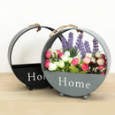 2 PCS Indoors Iron Hanging Plant Pots Wall Pot Desktop Sitting Room Wall Hanging Flowerpot Garden Flower Pots and Planter Hanging Pots, Random Color Delivery