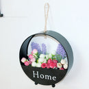 2 PCS Indoors Iron Hanging Plant Pots Wall Pot Desktop Sitting Room Wall Hanging Flowerpot Garden Flower Pots and Planter Hanging Pots, Random Color Delivery