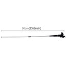 Universal Car Decoration Extensile Aerial Clip Side Car Modified To Remove Static Electricity Aerial, Length: 60cm(Black)