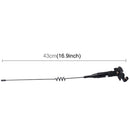 Universal Car Decoration Extensile Aerial Clip Side Car Modified To Remove Static Electricity Aerial, Length: 43cm(Black)