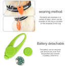 LED Night Light Pet Safety Collar Silicone Pendant (Red)