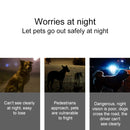 LED Night Light Pet Safety Collar Silicone Pendant (Red)
