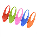 LED Night Light Pet Safety Collar Silicone Pendant (Red)