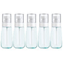 10 PCS Portable Refillable Plastic Fine Mist Perfume Spray Bottle Transparent Empty Spray Sprayer Bottle, 60ml(Blue)