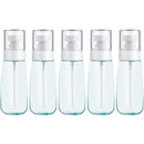 10 PCS Portable Refillable Plastic Fine Mist Perfume Spray Bottle Transparent Empty Spray Sprayer Bottle, 100ml(Blue)