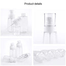 10 PCS Portable Refillable Plastic Fine Mist Perfume Spray Bottle Transparent Empty Spray Sprayer Bottle, 100ml(Transparent)
