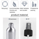 5 PCS Refillable Glass Fine Mist Atomizers Aluminum Bottle, 50ml(White)