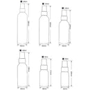 5 PCS Refillable Glass Fine Mist Atomizers Aluminum Bottle, 120ml(Black)