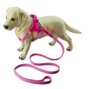 Microfiber Glasses Style Breathable Dog Chest Strap, Size: L (Magenta)