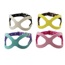 Microfiber Glasses Style Breathable Dog Chest Strap, Size: L (Magenta)