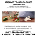 CZ-01 Multifunctional Household Stainless Steel Manual Vegetable Cutting Machine Carrot Potato Grater (Silver)