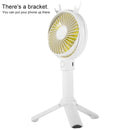 Benks F12 2000mAh Portable Multi-function Handheld USB A-frame Small Fan(White)
