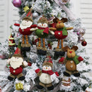 3 PCS Christmas Decoration Gift Plush Doll Pendant, Random Style Delivery