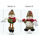 3 PCS Christmas Decoration Gift Plush Doll Pendant, Random Style Delivery