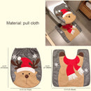 2 in 1 Elk Christmas Decoration Toilet Set