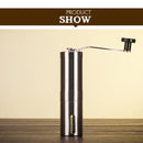 Portable Conical Burr Mill Manual Stainless Steel Hand Crank Coffee Bean Grinder, Capacity: 40g