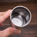 Portable Conical Burr Mill Manual Stainless Steel Hand Crank Coffee Bean Grinder, Capacity: 40g