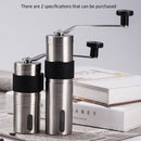 Portable Conical Burr Mill Manual Stainless Steel Hand Crank Coffee Bean Grinder, Capacity: 30g