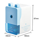 2 PCS Deli Manual Pencil Sharpener with Auto Suction Function