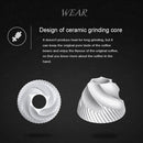 Portable Conical Burr Mill Manual Stainless Steel Bean Pepper Hand Crank Coffee Grinder, Gift Box Package