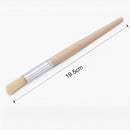 2 PCS Wood Handle Bristles Coffee Grinder Dusting Cleaning Brush, Length: 19.5cm