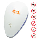 Water Drop Design Electronic Ultrasonic Anti Mosquito Rat Mouse Cockroach Insect Pest Repeller, US Plug, AC 90-250V(White)