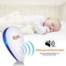 Water Drop Design Electronic Ultrasonic Anti Mosquito Rat Mouse Cockroach Insect Pest Repeller, US Plug, AC 90-250V(White)