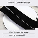 8 PCS Reusable Silicone Tips Stainless Steel Drinking Straws + 2 PCS Cleaner Brushes Set Kit with Cashmere Bag, 215*6mm