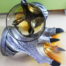 3D Dragon Claw Shape Resin Glass Goblet Beer Mug (Gold)