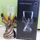 3D Dragon Claw Shape Resin Glass Goblet Beer Mug (Gold)