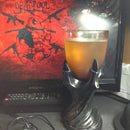 3D Dragon Claw Shape Resin Glass Goblet Beer Mug (Gold)