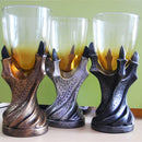 3D Dragon Claw Shape Resin Glass Goblet Beer Mug (Gold)