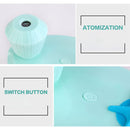 460ML Fish Tank Style Ultrasonic Aromatherapy Air Purifier Humidifier USB Atomizer with LED Night Light(Pink)