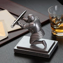 Executive Knight Shape Creative Household Office Desktop Storage Pen Holder (Red)
