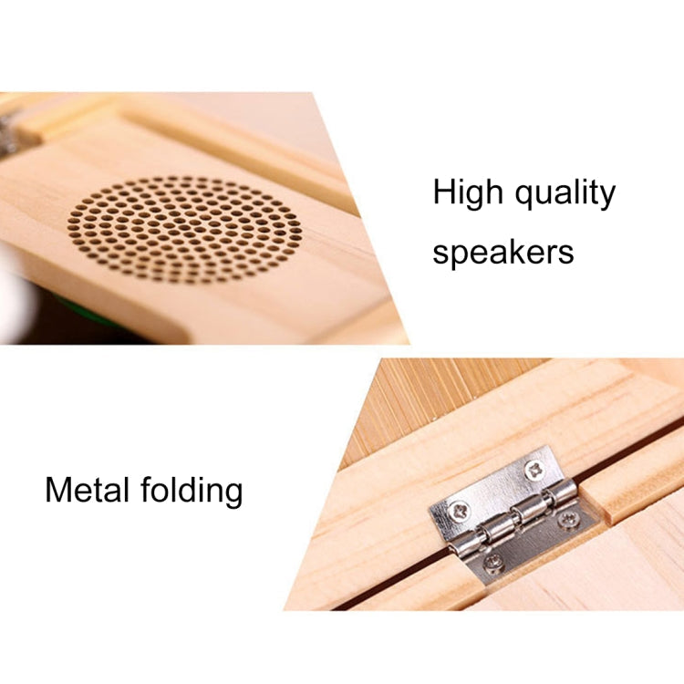 Creative Cute Tiger Funny Present Sound Version Wooden Electronic Useless Box Novel Stress-Reduction Desk Decoration, Size: 19.2*8.5*11cm