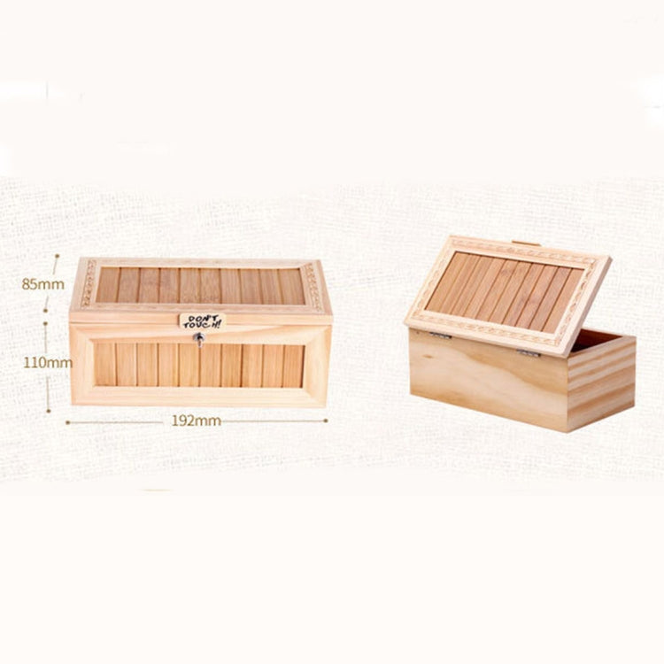 Creative Cute Tiger Funny Present Sound Version Wooden Electronic Useless Box Novel Stress-Reduction Desk Decoration, Size: 19.2*8.5*11cm