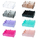 European Style Dresser Plastic Transparent Detachable Beauty Makeup Tools Shelf Storage Box, Size: 25.5*17*10cm