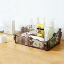 European Style Dresser Plastic Transparent Detachable Beauty Makeup Tools Shelf Storage Box, Size: 25.5*17*10cm
