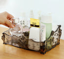 European Style Dresser Plastic Transparent Detachable Beauty Makeup Tools Shelf Storage Box, Size: 25.5*17*10cm