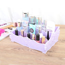 European Style Dresser Plastic Transparent Detachable Beauty Makeup Tools Shelf Storage Box, Size: 25.5*17*10cm