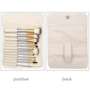12 PCS High-grade Beige Beauty Makeup Brushes Tools Kit, Size: 22*29cm