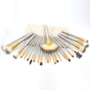 24 PCS High-grade Beige Beauty Makeup Brushes Tools Kit, Size: 25.4*52.6cm