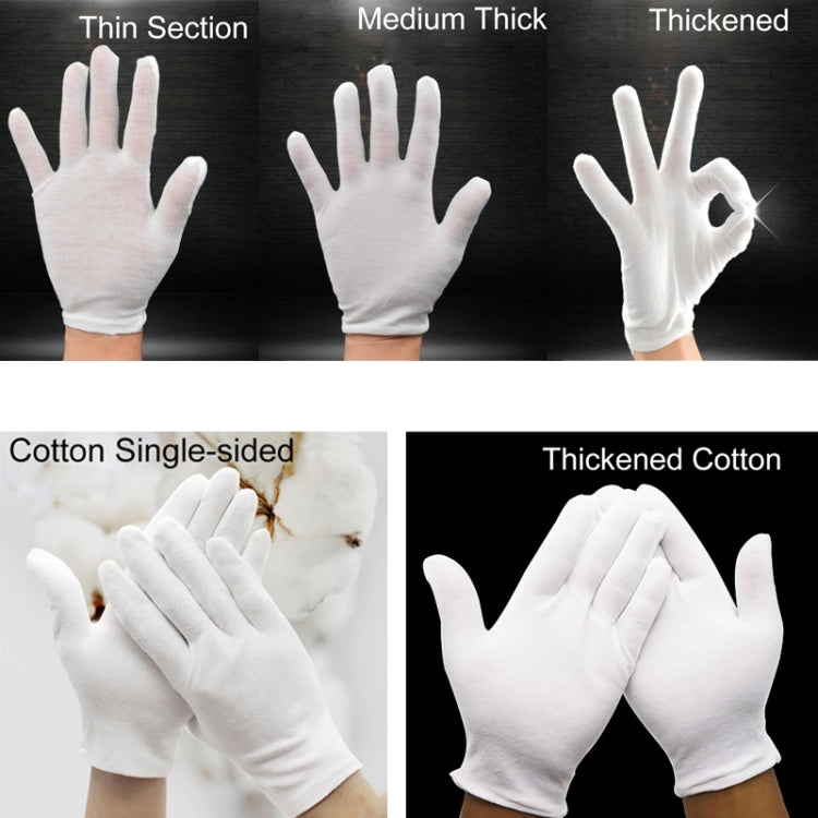 12 Pairs Pure Cotton Working Glovesï¼ŒThickened Cotton
