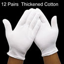 12 Pairs Pure Cotton Working Glovesï¼ŒThickened Cotton