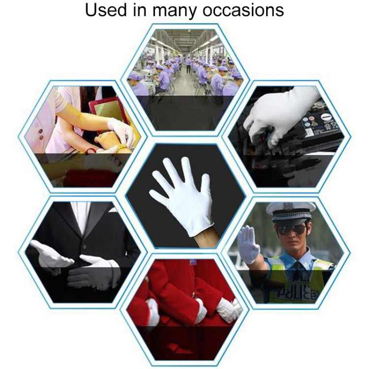 12 Pairs Pure Cotton Working Glovesï¼ŒThickened Cotton