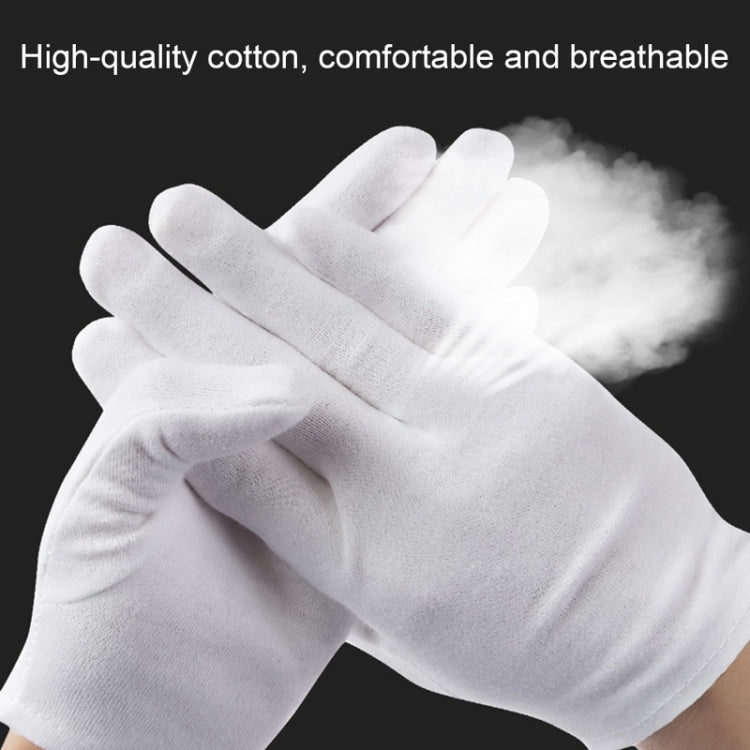 12 Pairs Pure Cotton Working Glovesï¼ŒThickened Cotton