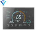 BHP-8000-WIFI-SS 3H2C Smart Home Heat Pump Round Room Brushed Mirror Housing Thermostat with WiFi, AC 24V