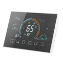 BHP-8000-WIFI-SS 3H2C Smart Home Heat Pump Round Room Brushed Mirror Housing Thermostat with WiFi, AC 24V