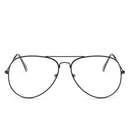 2 PCS Fashion Oversize Men Women Clear Lens Eyeglasses, Random Color